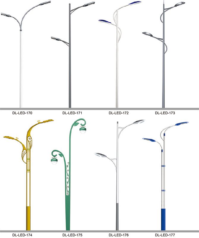 DL-LED-170 ~ DL-LED-177 Vysoko výkonné pouličné svetlá