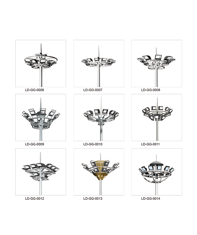 LD-GG-0006 ~ LD-GG-0014 Vysoká pólová pouličná lampa