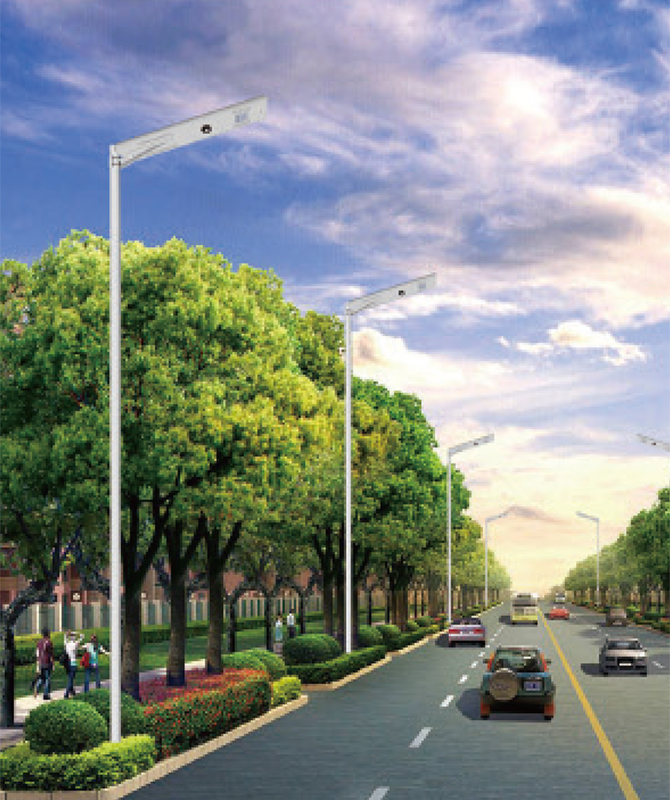 Tyn-057 Integrované solárne pouličné svetlo